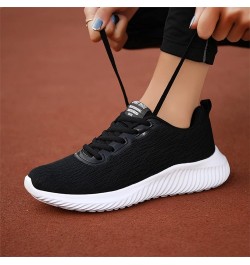 mule sneakers for women, Woemens Outdoor Mesh Sports Shoes Runing Breathable Lace-Up Sneakers Z-03 Black $14.44 Fashion Sneakers