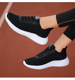 mule sneakers for women, Woemens Outdoor Mesh Sports Shoes Runing Breathable Lace-Up Sneakers Z-03 Black $14.44 Fashion Sneakers