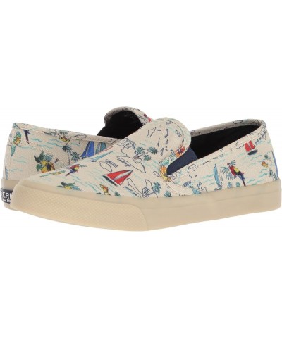 Unisex-Adult Seaside Novelty Sneaker Natural Multi Map $35.38 Fashion Sneakers