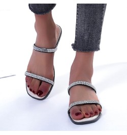 Summer Sandals for Women Flat Wide Width 2023 Comfy Platform Retro Crystal Slippers Beach Travel Flip Flops J-beige $28.01 Sa...