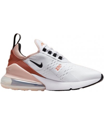 Women's Low-Top Track and Field Shoes White/Black-pink Oxford $42.47 Fashion Sneakers