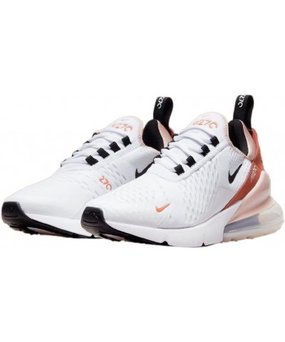 Women's Low-Top Track and Field Shoes White/Black-pink Oxford $42.47 Fashion Sneakers