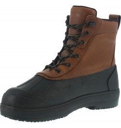 Compound Ia965 Women's Comp Toe 8" Work Boot Black And Brown - 11 Wide 10 X-Wide Black and Brown $42.49 Work & Safety Shoes