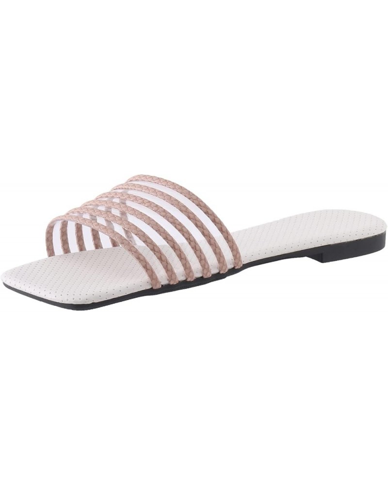 Support Slippers Women Plantar Fashion Summer Slippers Open Toe Comfortable Insole Casual Beach Slippers (Coffee, 9) Coffee 8...