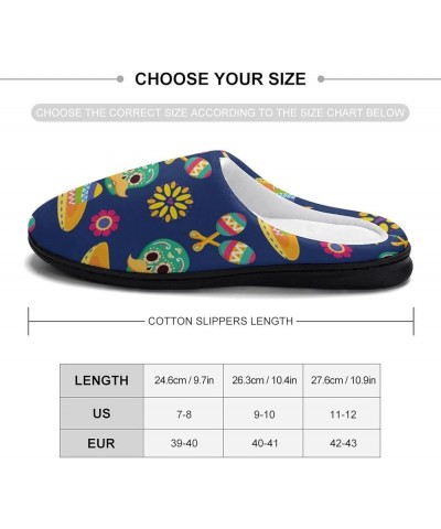 Cotton Slippers Indoor Light Weight House Shoes With Anti-Skid Sole Color1777 $20.71 Slippers