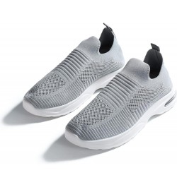 Women's Sneakers Walking Shoes - Sock Sneakers Slip on Mesh Platform Air Cushion Athletic Shoes Work Grey $16.74 Athletic Shoes