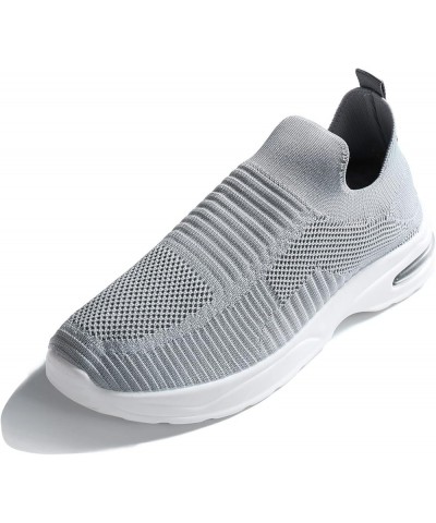 Women's Sneakers Walking Shoes - Sock Sneakers Slip on Mesh Platform Air Cushion Athletic Shoes Work Grey $16.74 Athletic Shoes