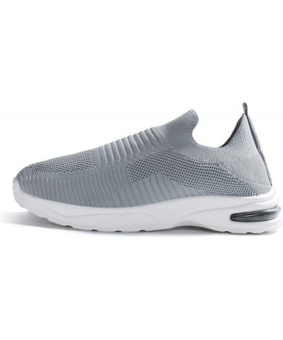 Women's Sneakers Walking Shoes - Sock Sneakers Slip on Mesh Platform Air Cushion Athletic Shoes Work Grey $16.74 Athletic Shoes