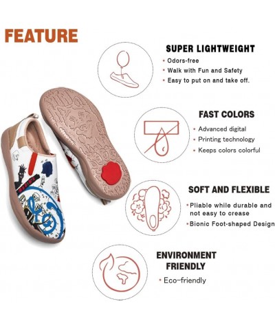 Women's Travel Shoes Slip On Casual Leather Loafers Lightweight Comfort Fashion Sneaker Strolling Through The World of Basqui...