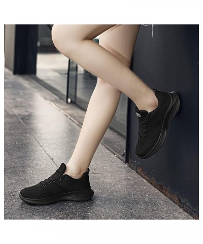 sock sneakers womens slip on sneakers white tennis shoes girls women's open toe booties Lace Up Canvas Sneakers Z 11-black $2...