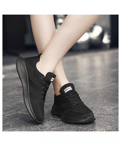 sock sneakers womens slip on sneakers white tennis shoes girls women's open toe booties Lace Up Canvas Sneakers Z 11-black $2...