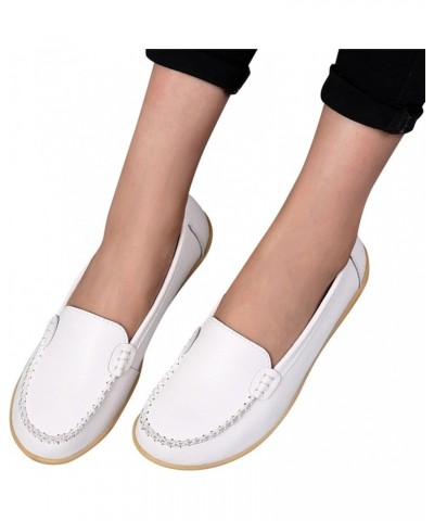 Walking Sneakers Black Slip on Shoes Memory Foam Sneakers Orthopedic Platform Loafers Closed Toe Platform Flats White $13.52 ...