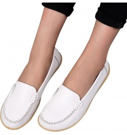 Walking Sneakers Black Slip on Shoes Memory Foam Sneakers Orthopedic Platform Loafers Closed Toe Platform Flats White $13.52 ...