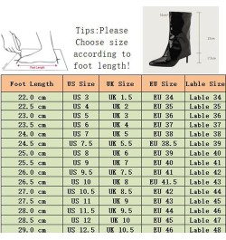 Fashion Stiletto Heels Mid Calf Boots for Women 29 White $28.59 Boots