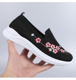 Women's Orthopedic Walking Shoes Breathable Soft Mesh Shoes Slip on Diabetic Foam Shoes Hands Free Slip on Sneakers 5-black $...