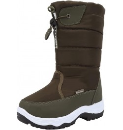 Women's Snow Boots Winter II Water-Resistant Fur Lined Frosty Warm Anti-Slip Boot Olive-1 $35.09 Outdoor Shoes