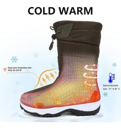 Women's Snow Boots Winter II Water-Resistant Fur Lined Frosty Warm Anti-Slip Boot Olive-1 $35.09 Outdoor Shoes