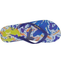 Women's Geo Flip Flops Blue Abstract $9.80 Sandals