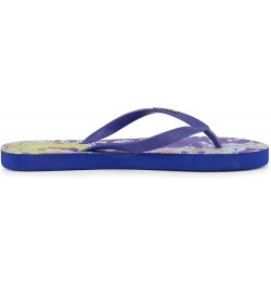 Women's Geo Flip Flops Blue Abstract $9.80 Sandals