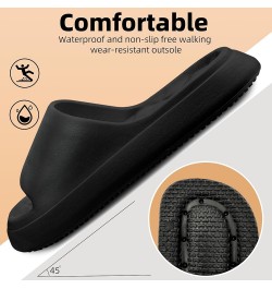 Shower Shoes, Cloud Slippers for Women and Men, Slippers for Women Bathroom Slides Sandals, Ultra Cushion, Thick Sole Light B...