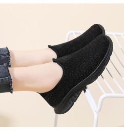 Women Walking Sneakers Athletic Training Shoes Women's Leather Loafers Girls Sneakers Size 2 Black-a $23.97 Athletic Shoes