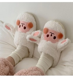 Women's Cute Animal Slippers Kawaii Fluffy Winter Warm Slippers Cow 2 40-41(fit39-40) $21.41 Slippers