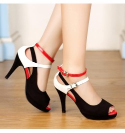 Women's High Heels Shoes Ankle Straps Dress Heeled Sandals Red Belt $19.13 Sandals