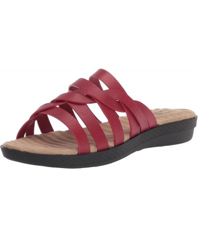 Women's Sheri Slide Sandal Red $24.36 Sandals