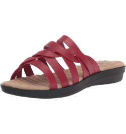 Women's Sheri Slide Sandal Red $24.36 Sandals