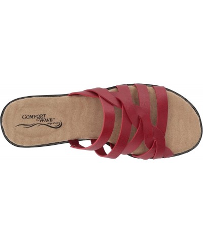 Women's Sheri Slide Sandal Red $24.36 Sandals