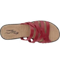 Women's Sheri Slide Sandal Red $24.36 Sandals