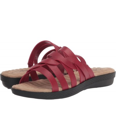 Women's Sheri Slide Sandal Red $24.36 Sandals