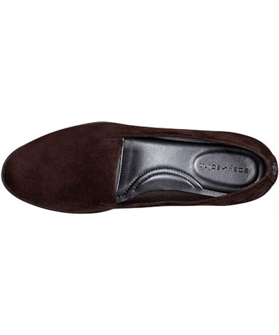 Womens Geneva Casual Shoes Dark Brown Suede $13.96 Loafers & Slip-Ons