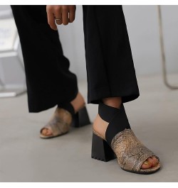 walking sandals women beach flip flop chunky platform shoes Mules Flat Shoes Z 12-brown $14.14 Sandals