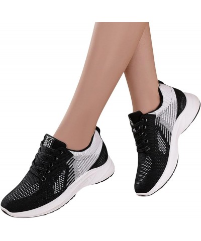 Women Breathable Lace Up Shoes Flats Casual Shoes Unisex Lightweight Work Shoes Sporty Breathable Slip Work Trainers Shoes At...