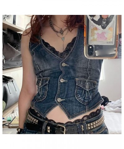 Camisoles Plus Size Short Slim Fit Strap Style Denim Vest Top Bra in Tops for Women H-blue - Women Fashion Denim Vest $11.85 ...