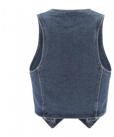 Camisoles Plus Size Short Slim Fit Strap Style Denim Vest Top Bra in Tops for Women H-blue - Women Fashion Denim Vest $11.85 ...