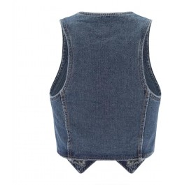 Camisoles Plus Size Short Slim Fit Strap Style Denim Vest Top Bra in Tops for Women H-blue - Women Fashion Denim Vest $11.85 ...