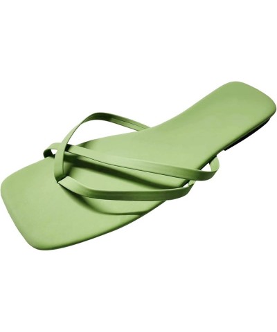 Women Summer Flat Sandals, Flat Sandals for Women Strappy Sandal, Flat Sandals with Buckled Ankle Strap Sandals Green $14.11 ...