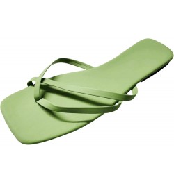 Women Summer Flat Sandals, Flat Sandals for Women Strappy Sandal, Flat Sandals with Buckled Ankle Strap Sandals Green $14.11 ...