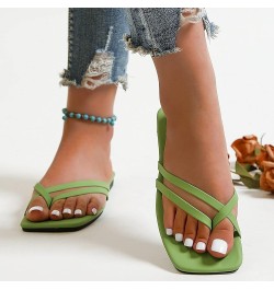 Women Summer Flat Sandals, Flat Sandals for Women Strappy Sandal, Flat Sandals with Buckled Ankle Strap Sandals Green $14.11 ...