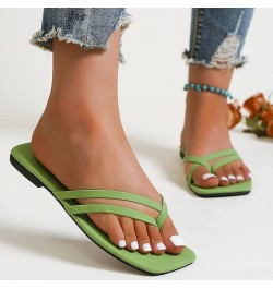 Women Summer Flat Sandals, Flat Sandals for Women Strappy Sandal, Flat Sandals with Buckled Ankle Strap Sandals Green $14.11 ...