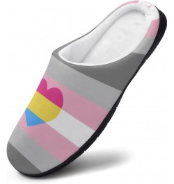 Pansexual Pride LGBTQ Slippers for Women Girls Soft Indoor Outdoor Winter Warm Comfy House Bedroom Slippers Pansexual Pride L...