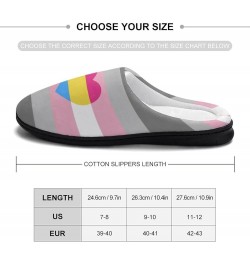 Pansexual Pride LGBTQ Slippers for Women Girls Soft Indoor Outdoor Winter Warm Comfy House Bedroom Slippers Pansexual Pride L...