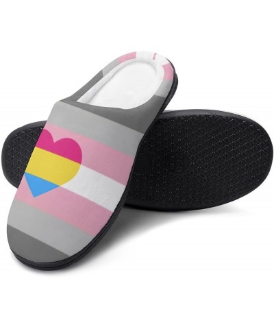 Pansexual Pride LGBTQ Slippers for Women Girls Soft Indoor Outdoor Winter Warm Comfy House Bedroom Slippers Pansexual Pride L...