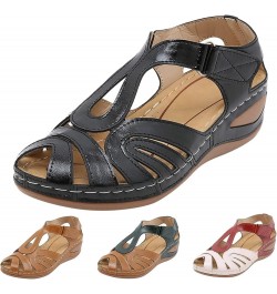 Womens Flat Sandals, Hollow Out Plus Size Wedge Heel Women Sandals Z 12-green $9.73 Sandals