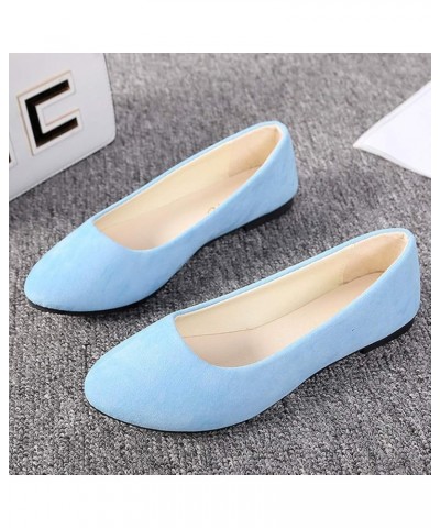 Fashion Sneakers, Fashion Womens Breathable Lace Up Shoes Flats Casual Shoes zapatos casuales de mujer Light Blue $17.91 Loaf...