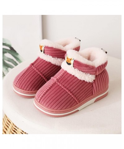 Women's Snow Boots House Slippers Winter Boots Non-slip Fully Fur Booties Winter Warm Outdoor Ankle Boots Thickening Winter S...