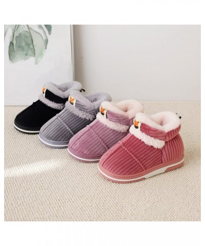 Women's Snow Boots House Slippers Winter Boots Non-slip Fully Fur Booties Winter Warm Outdoor Ankle Boots Thickening Winter S...