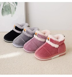 Women's Snow Boots House Slippers Winter Boots Non-slip Fully Fur Booties Winter Warm Outdoor Ankle Boots Thickening Winter S...